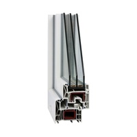 Fenêtre en alliage d'aluminium à rupture de pont thermique, insonorisée, à économie d'énergie, avec verre flottant, design moderne, haute précision, pour extérieur et salle de bain