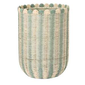 Panier de rangement ménager grande capacité pour vêtements, collations, jouets, organisateur en cordes de papier tissées, table - Product Image 1