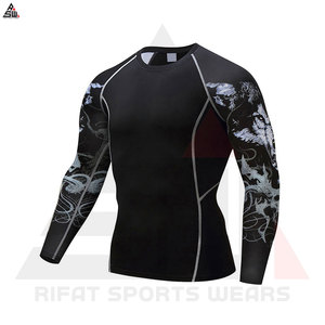 New Arrival High Quality Unisex Gym Fitness <b>Compression</b> <b>Shirts</b> Breathable Quick Dry 100% Polyester Customizable Made in Pakistan - Product Image 6