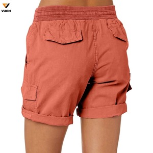 กางเกงวิ่งขาสั้นสำหรับผู้หญิง, แห้งเร็วกางเกงทรงคาร์โก้ไซส์ XL น้ำหนักเบายืดระบายอากาศได้ดี - Product Image 3