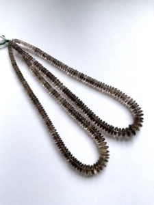 Cuentas de Cuarzo Ahumado Lisas de 16 Pulgadas, Cuentas AAA de Alta Calidad, Naturales para la Fabricación de Joyería Fina, Cuentas de Piedras Preciosas - Product Image 5