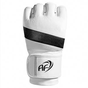 Gants de MMA et de boxe de longueur régulière très demandés Utilisation confortable en cuir Gants de sparring respirants de couleur unie Prix bas - Product Image 2