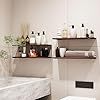 Estantes Flotantes para Baño de 3+1 Niveles, 15.8 Pulgadas, Estilo Rústico, Hierro, Ecológico, Multifuncional, Cesta de Almacenamiento, Almacenamiento de Alimentos, Baño - Product Image 4