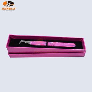 Pince à épiler d'extension de cils en acier inoxydable de beauté de qualité supérieure boîte de carte de logo personnalisé de marque privée emballage de cils professionnels - Product Image 5