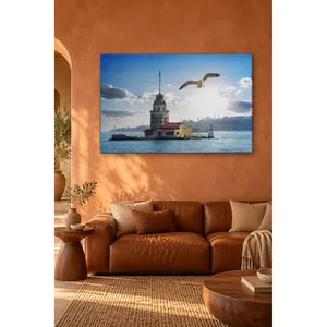 Impression sur toile de la Tour de la Jeune Fille et du Mouette Volante - Product Image 3