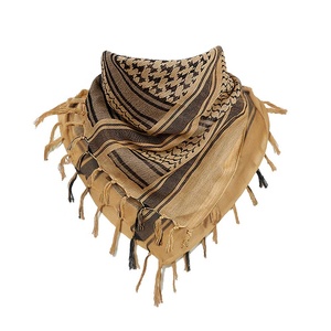 Ethnic Tactical Keffiyeh Scarf Arab Desert Shemagh Head Windproof Dustproof <b>Wrap</b> High Quality Cotton Polyester Silk Dot Chiffon - Product Image 5