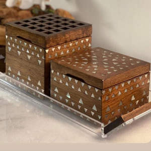 ไม้สำหรับงานหัตถกรรมเครื่องหอมสำหรับตกแต่งบ้านเครื่องหอมมาบูกการ์เครื่องพ่นอโรมาเธอราพีไข่มุกแม่สำหรับเดือนรอมฎอน - Product Image 1