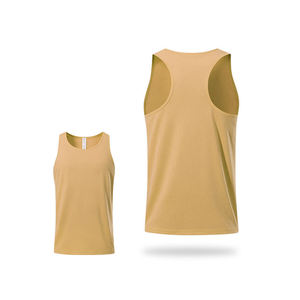 Camisetas sin mangas transpirables ajustadas para mujer, colores personalizables, Camiseta deportiva informal de verano para Yoga, venta al por mayor, tela de lona con estampado personalizado - Product Image 4