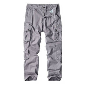 Oem Casual Cargo Pantalones Hombres Nuevo Diseño Sólido Delgado Con Multi-bolsillo y algodón Uso al aire libre Venta al por mayor Transpirable Cargo Pantalones - Product Image 1