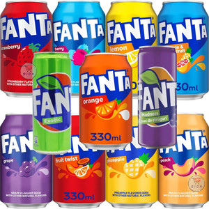 Fanta Exotic 330ml / Fanta Soft Drink / Fanta Soda Pack de 24X 330ml Canettes de boisson gazeuse saveur orange 330ml X 24 canettes - Product Image 4