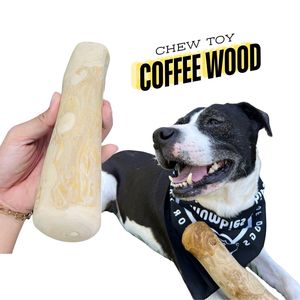 TAKIMEX's Coffee Wood Chew Sticks para perros con pegatinas de tamaño completo Natural Dog Chew Sticks todos los pesos de perros Precio de cantidad a granel - Product Image 1