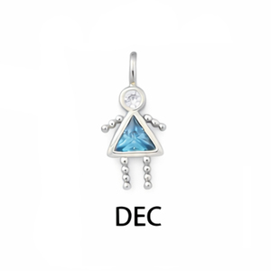 Colgante de Topacio Azul para Mujer, Piedra de Nacimiento de Diciembre, Gema Azul, Chapado en Plata, Joyería Delicada Hecha a Mano - Product Image 1