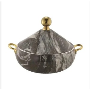 Olla caliente moderna de acero inoxidable Olla redonda ecológica segura para alimentos - Product Image 3