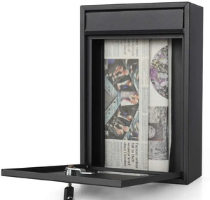 ชุดกล่องจดหมายสแตนเลสติดผนังกลางแจ้งกันขโมยกันน้ำออกแบบตามขนาดได้เลือกสีแบบตามต้องการ - Product Image 6