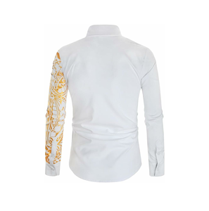 Camisa de Vestir Azul Claro para Hombre, Camisa de Vestir Formal Clásica de Manga Larga Azul Oscuro para Hombre de Negocios, Camisas de Vestir Transpirables para Hombre - Product Image 5