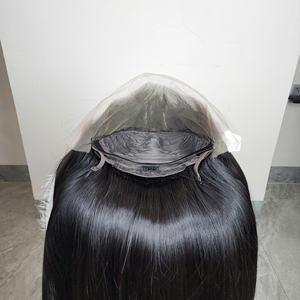 Super doble 13x4 pelucas frontales de encaje Color Natural pelo crudo vietnamita alta calidad hueso recto PELUCAS CABELLO humano encaje frontal - Product Image 4