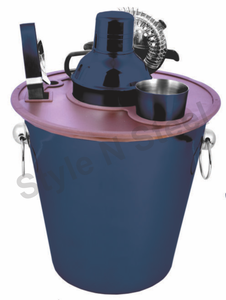 Juego de herramientas de barra de acero inoxidable de 6 piezas Premium Diseño elegante clásico con cóctel exterior grabado Juego de herramientas de barra clásica - Product Image 3