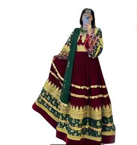 Robes afghanes vintage faites à la main de couleur rose, best-seller, pour occasions spéciales et occasions décontractées, en gros et à faible MOQ - Product Image 4