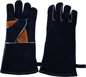 Guantes de trabajo de soldadura de seguridad resistentes al calor de Material de cuero de la mejor calidad, gran oferta, guantes de soldador de trabajo a prueba de calor hechos a medida - Product Image 2