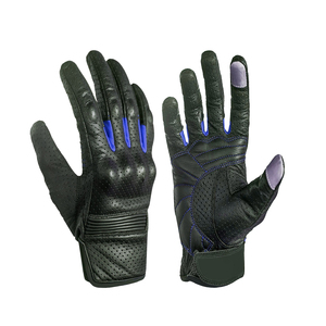 Venta al por mayor guantes de cuero de dedo completo para carreras de motos guantes de moto de pantalla táctil para hombres guantes de cuero de último diseño - Product Image 2
