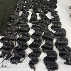 Extension de cheveux 100% naturels, paquets de cheveux crus péruviens, Extensions de cheveux naturels Remy, vendeurs de cheveux crus, vierge naturelle V, qualité supérieure - Product Image 4