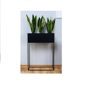 Aluminium <b>Brass</b> Hammered Metal Floor Planter <b>Stand</b> Powder Coating Finish for Home Garden Decoration Handcrafted Flower Pots - Product Image 3