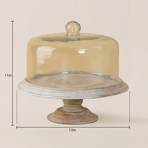 Best Selling Elegant Wooden <b>Cake</b> <b>Stand</b> Decorative Serving Tabletop Kitchen Dining Party Display Handmade Classic - Product Image 4