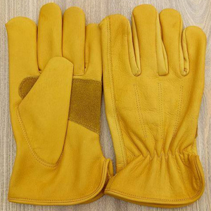 Gants OEM en cuir de mouton refendu à deux doigts Gants de sécurité industriels ignifuges anti-coupure Caractéristiques extérieures - Product Image 1