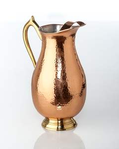Copper Antique Finished Hammered Texture Prime Quality Metal Made Water Storageware Jugs Kitchenware Tools And <b>Gadgets</b> Supplies - Product Image 5