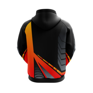 Chemise à capuche noire pour moto Racer, doublée de sweat à capuche de course, fabriquée pour homme. - Product Image 6