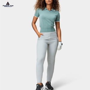 Golf extérieur personnalisé pour femmes pour polos 100% coton Piqué courte longueur imprimé broderie Logo - Product Image 6