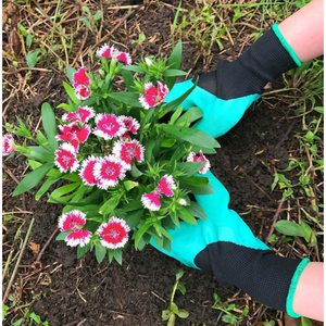 Guantes de Jardinería A163ser Antideslizantes de Cuero Tejido con Garras, Guantes de Trabajo Impermeables para Protección de Manos - Product Image 6