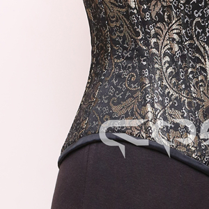 Ceinture amincissante de qualité supérieure sous le buste en acier Cincher Curvy Brocade Jacquard Outfit Manufacturing In Pakistan - Product Image 4