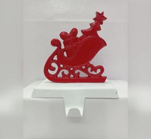 Porte-bas de Noël enduit rouge de style moderne pour l'affichage de vacances et la décoration de Noël - Product Image 3