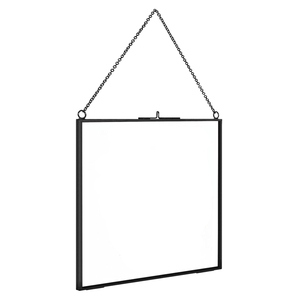 Marco de fotos de aluminio fundido de diseño moderno, estante de sala de estar de moda para mesa de madera cuadrado, dormitorio, ambiente de hierro - Product Image 6