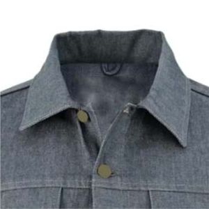 Veste en jean grise de haute qualité Veste en jean 100% coton pour homme Veste haut de gamme avec logo personnalisé - Product Image 5