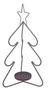 Rust Antique Metal Navidad Hierro Estrella decorativa Candelabros Soporte para el hogar Fiesta de vacaciones Boda Decoración de Navidad - Product Image 4