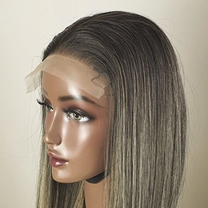 Perruque de cheveux vierges lisses de meilleure qualité avec surbrillance brune Super perruques du Vietnam Transparent HD Lace - Product Image 3