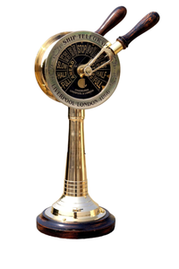 ที่ใส่ปากกางานฝีมือโลหะรูปทรงทะเลทองเหลือง,ที่ใส่ปากการูปทะเลสไตล์วินเทจโทรเลขมาริน - Product Image 4