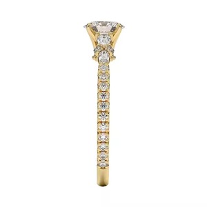 แหวนชุบทองเงินสเตอริง925แหวนหมั้นเพชรโมอิสซาไนต์ทรงรีสำหรับผู้หญิงสำหรับเครื่องประดับแฟชั่น - Product Image 4