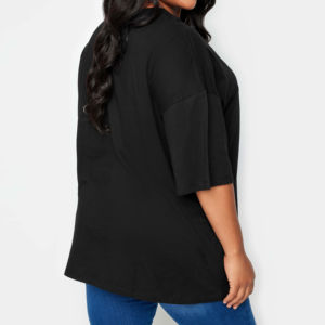 Nueva llegada OEM 2025, camiseta transpirable de alta calidad para mujer, ropa de moda, camisetas de gran tamaño de algodón de peso pesado para niñas - Product Image 6