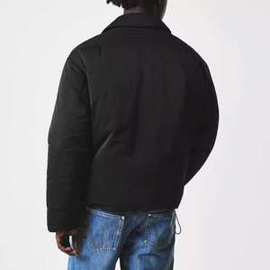 แจ็คเก็ตบอมเบอร์ผู้ชายแบบสลิมกันลม รุ่นใหม่ล่าสุด ลายเรียบ สีพื้น คอตั้ง ปักโลโก้ด้านหน้า ผ้าโพลีเอสเตอร์/คอตตอน สไตล์ไฮสตรีท - Product Image 5