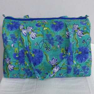 Bolsa de lona a rayas respetuosa con el medio ambiente al por mayor suave de algodón estampado a mano con cremallera bolsa de cosméticos - Product Image 3