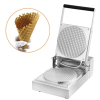 Gaufrier à cône commercial pour hôtel Machine à cône de crème glacée 220V facile à utiliser pour la boulangerie