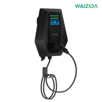 Nouvelle station de recharge pour véhicules électriques de type 2 AC 7 kW, borne de recharge murale pour véhicules électriques avec prise