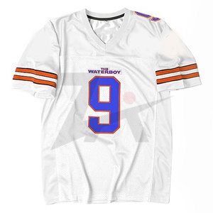 เสื้อฟุตบอลอเมริกันแบบสั่งทำตัวเลือกการปักดีไซน์ตาข่ายระบายอากาศสำหรับทีมแฟนๆและผู้เล่น - Product Image 1