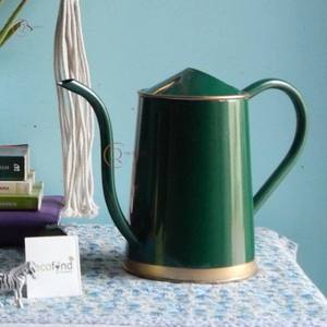 Bidon d'eau pour la maison et le jardin de la plus haute qualité en métal de forme ronde de grande taille en étain galvanisé plantes arrosoir pour fournitures de jardin - Product Image 1