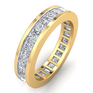 Elegante anillo clásico de oro de 18 quilates para mujer 2.31Cts VS Clarity Lab Grown EF Color Diamond Joyería clásica lujosa - Product Image 1