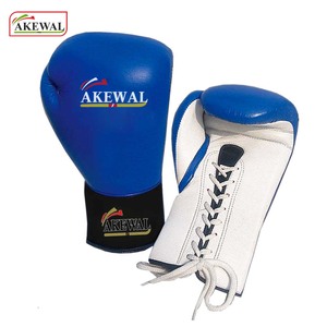 Gants de boxe professionnels à lacets en cuir de vachette 100%, gants de boxe épais à quadruple rembourrage, doigts entièrement protégés, absorbant l'humidité - Product Image 3