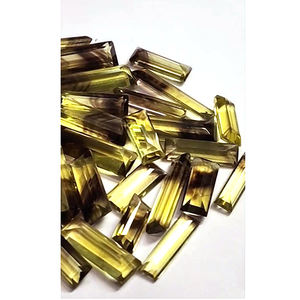 43 piezas de cuarzo limón de color biológico natural de 15mm a 25mm corte Baguette 348 Ct lote Iroc ventas limón Topacio faceta piedras preciosas US $161 todos - Product Image 2